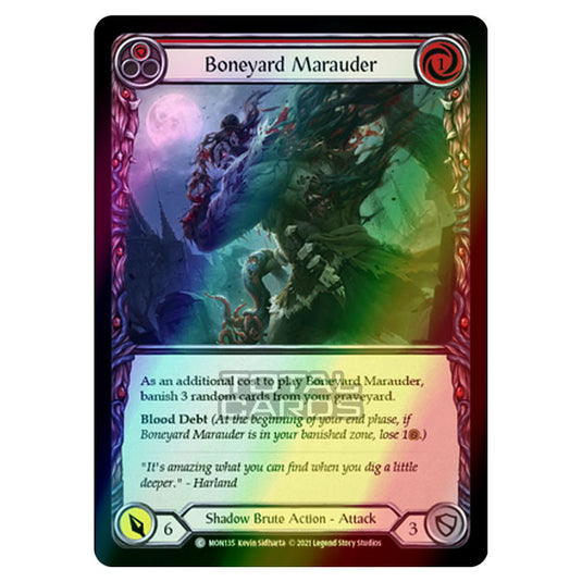 Flesh & Blood - Monarch - Boneyard Marauder (Common) MON135 (Rainbow Foil)