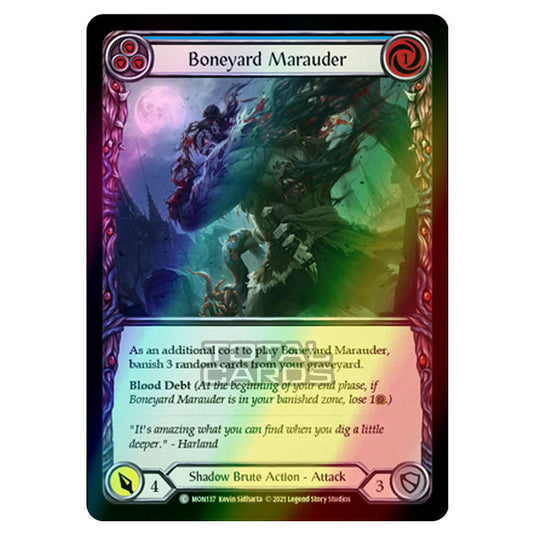 Flesh & Blood - Monarch - Boneyard Marauder (Common) MON137 (Rainbow Foil)