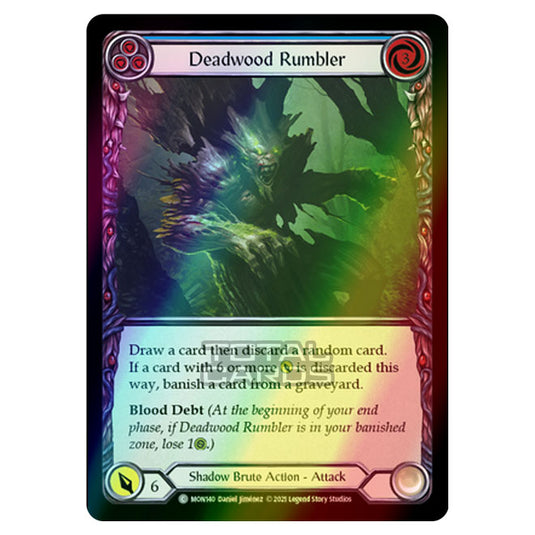 Flesh & Blood - Monarch - Deadwood Rumbler (Common) MON140 (Rainbow Foil)