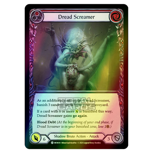 Flesh & Blood - Monarch - Dread Screamer (Common) MON141 (Rainbow Foil)