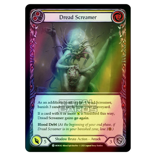 Flesh & Blood - Monarch - Dread Screamer (Common) MON142 (Rainbow Foil)