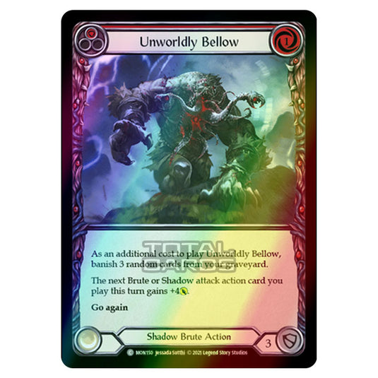 Flesh & Blood - Monarch - Unworldy Bellow (Common) MON150 (Rainbow Foil)