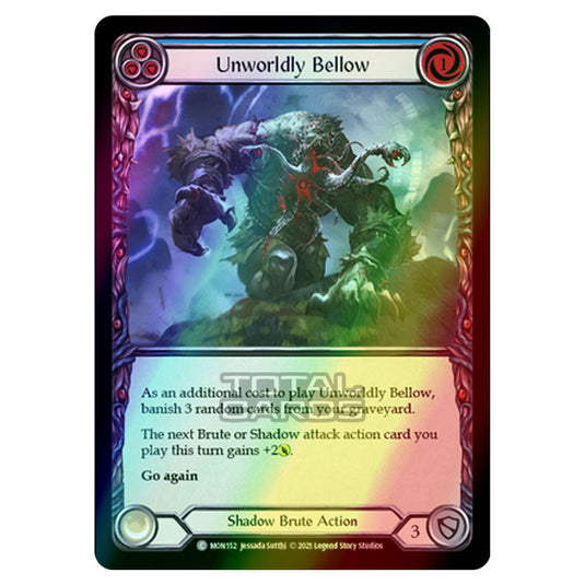 Flesh & Blood - Monarch - Unworldy Bellow (Common) MON152 (Rainbow Foil)