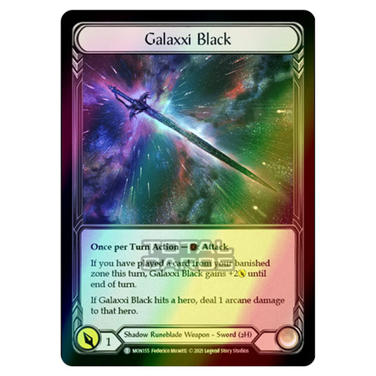 Flesh & Blood - Monarch - Galaxxi Black (Token) MON155 (Cold Foil)