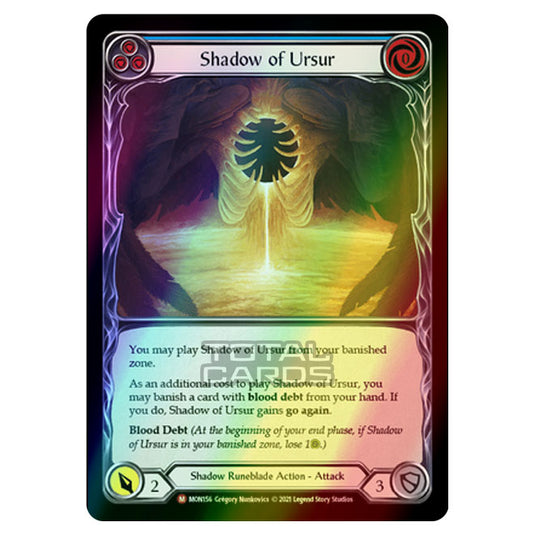 Flesh & Blood - Monarch - Shadow of Ursur (Majestic) MON156 (Rainbow Foil)