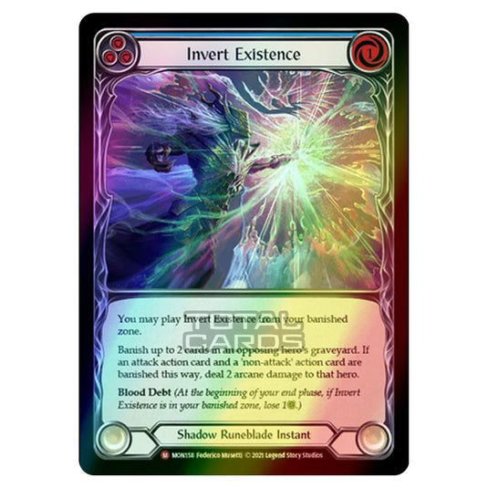 Flesh & Blood - Monarch - Invert Existence (Majestic) MON158 (Rainbow Foil)