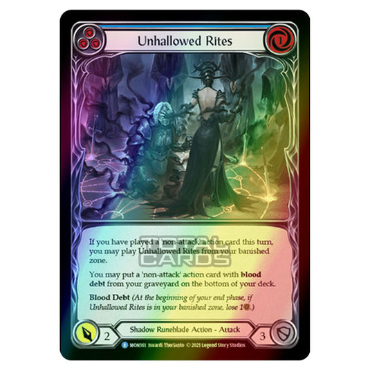 Flesh & Blood - Monarch - Unhallowed Rites (Rare) MON161 (Rainbow Foil)