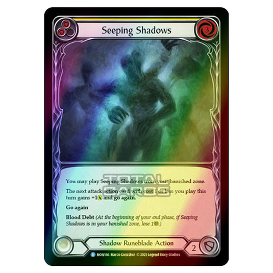 Flesh & Blood - Monarch - Seeping Shadows (Rare) MON166 (Rainbow Foil)