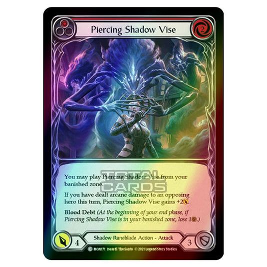 Flesh & Blood - Monarch - Piercing Shadow Vise (Common) MON171 (Rainbow Foil)