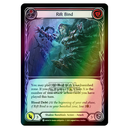 Flesh & Blood - Monarch - Rift Bind (Common) MON174 (Rainbow Foil)