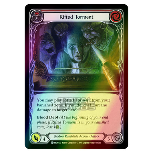 Flesh & Blood - Monarch - Rifted Torment (Common) MON177 (Rainbow Foil)