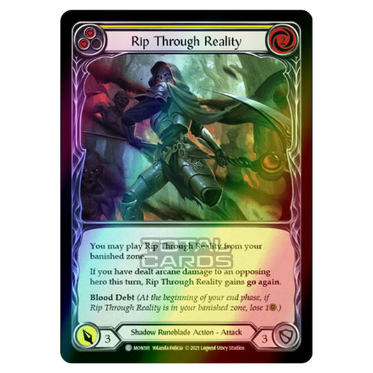 Flesh & Blood - Monarch - Rip Through Reality (Common) MON181 (Rainbow Foil)