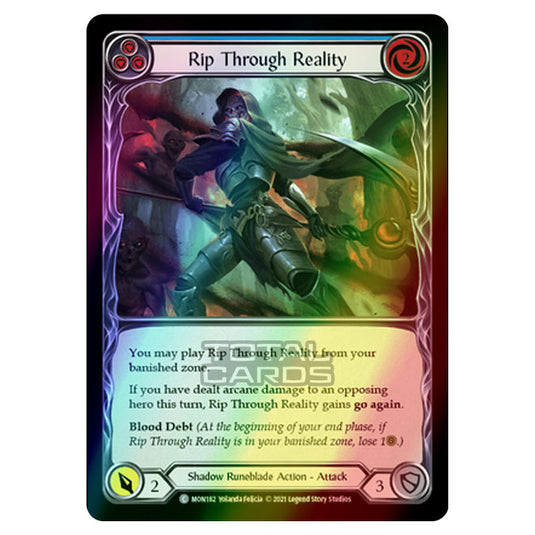 Flesh & Blood - Monarch - Rip Through Reality (Common) MON182 (Rainbow Foil)