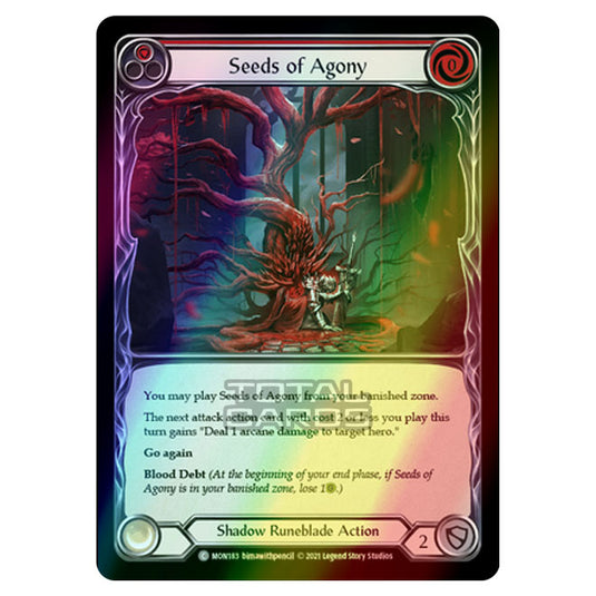 Flesh & Blood - Monarch - Seeds of Agony (Common) MON183 (Rainbow Foil)