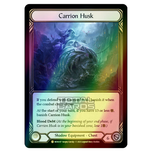 Flesh & Blood - Monarch - Carrion Husk (Legendary) MON187 (Cold Foil)