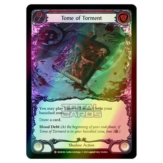 Flesh & Blood - Monarch - Tome of Torment (Majestic) MON194 (Rainbow Foil)