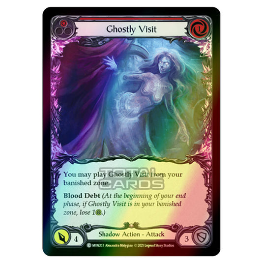 Flesh & Blood - Monarch - Ghostly Visit (Common) MON203 (Rainbow Foil)