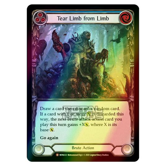 Flesh & Blood - Monarch - Tear Limb from Limb (Majestic) MON222 (Rainbow Foil)