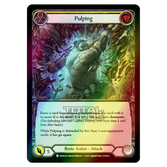 Flesh & Blood - Monarch - Pulping (Rare) MON224 (Rainbow Foil)