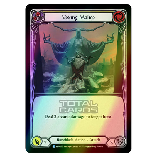 Flesh & Blood - Monarch - Vexing Malice (Rare) MON233 (Rainbow Foil)