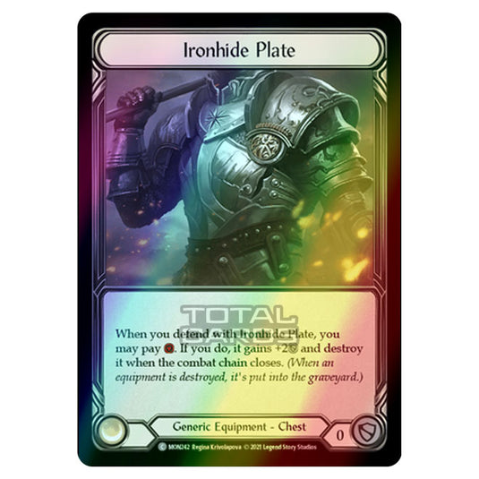 Flesh & Blood - Monarch - Ironhide Plate (Common) MON242 (Cold Foil)