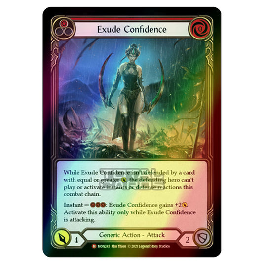 Flesh & Blood - Monarch - Exude Confidence (Majestic) MON245 (Rainbow Foil)