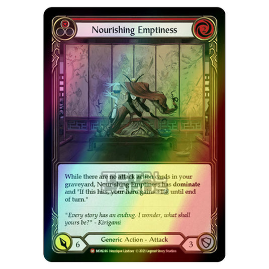 Flesh & Blood - Monarch - Nourishing Emptiness (Majestic) MON246 (Rainbow Foil)