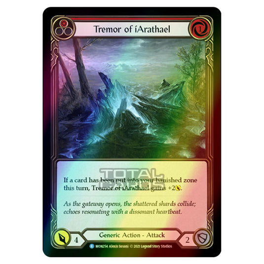 Flesh & Blood - Monarch - Tremor of iArathael (Rare) MON254 (Rainbow Foil)