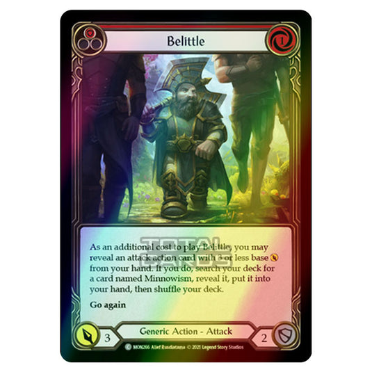 Flesh & Blood - Monarch - Belittle (Common) MON266 (Rainbow Foil)