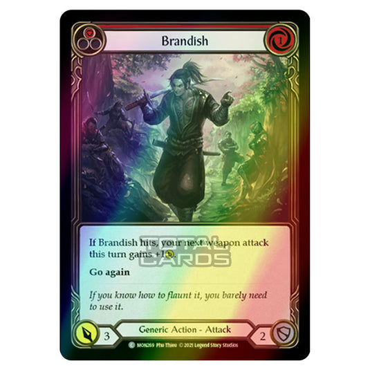 Flesh & Blood - Monarch - Brandish (Common) MON269 (Rainbow Foil)