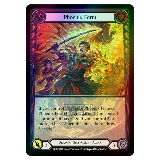 Flesh & Blood - Uprising - Phoenix Form (Extended Art Rainbow Foil) (Majestic) UPR048R