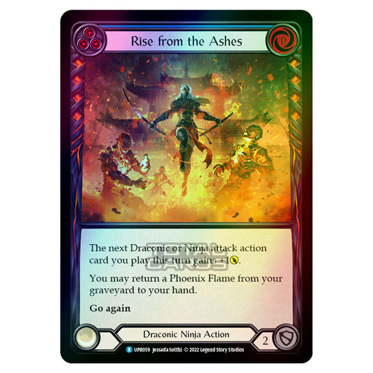 Flesh & Blood - Uprising - Rise From The Ashes (Blue) (Rainbow Foil) (Rare) UPR059R