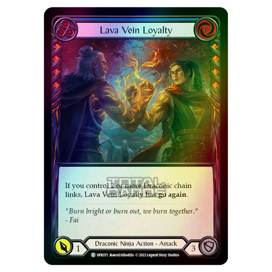 Flesh & Blood - Uprising - Lava Vein Loyalty (Blue) (Rainbow Foil (Common) UPR071R