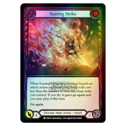 Flesh & Blood - Uprising - Soaring Strike (Red) (Rainbow Foil) (Common) UPR081R