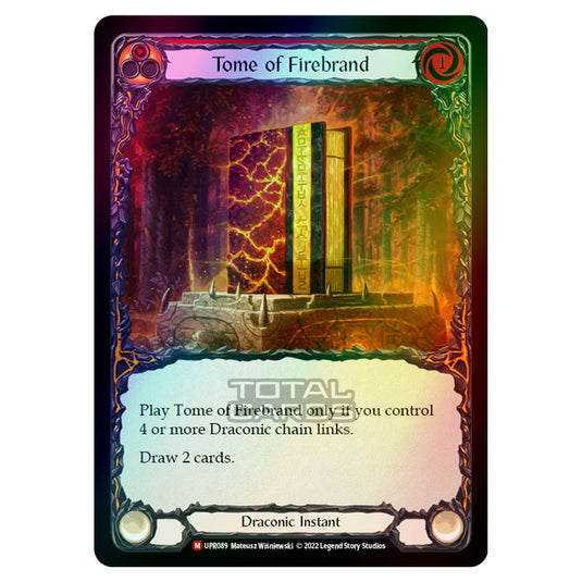 Flesh & Blood - Uprising - Tome Of Firebrand (Rainbow Foil) (Majestic) UPR089R