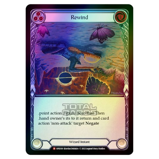 Flesh & Blood - Uprising - Rewind (Alternate Art Rainbow Foil) (Majest Flesh & Blood - Uprising - Rewind (Alternate Art Rainbow Foil) (Majest