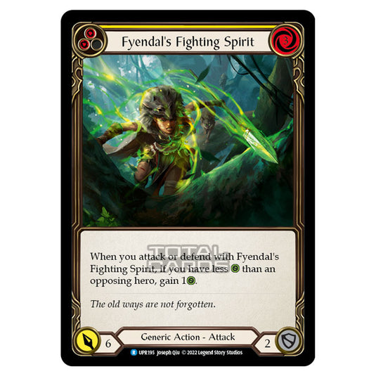 Flesh & Blood - Uprising - Fyendal'S Fighting Spirit (Yellow) (Rare) UPR195
