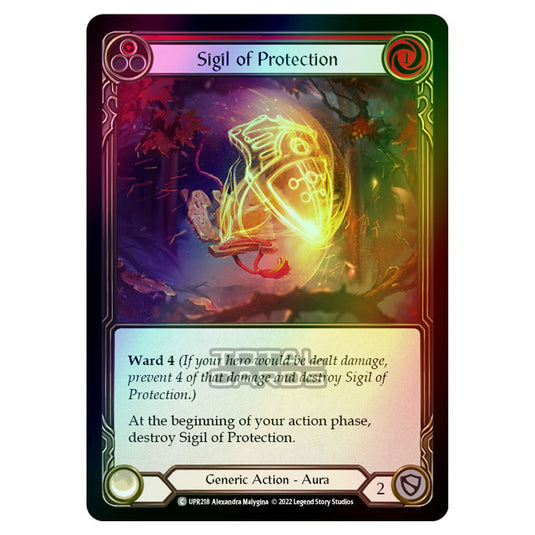 Flesh & Blood - Uprising - Sigil Of Protection (Red) (Rainbow Foil) (Common) UPR218R
