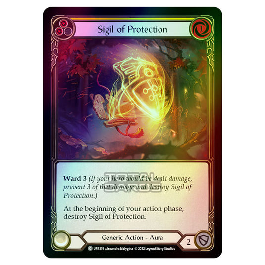 Flesh & Blood - Uprising - Sigil Of Protection (Yellow) (Rainbow Foil) (Common) UPR219R