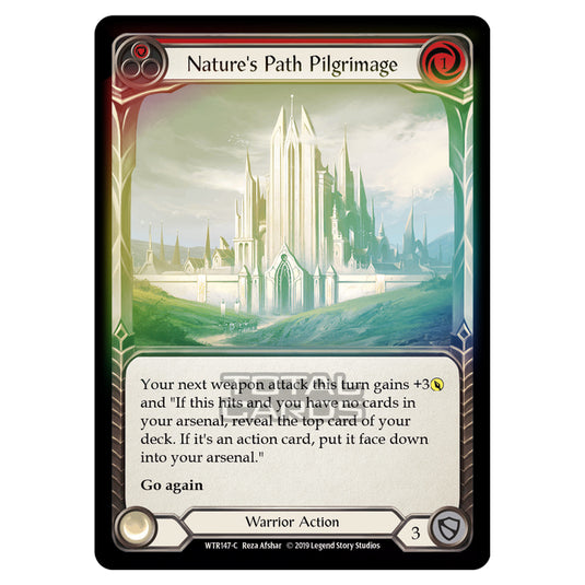 Flesh & Blood - Welcome to Rathe - Nature's Path Pilgrimage (Common) - WTR147 (Rainbow Foil)