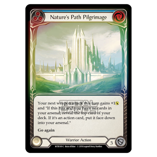 Flesh & Blood - Welcome to Rathe - Nature's Path Pilgrimage (Common) - WTR149 (Rainbow Foil)