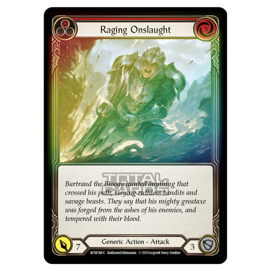 Flesh & Blood - Welcome to Rathe - Raging Onslaught (Common) - WTR188 (Rainbow Foil)