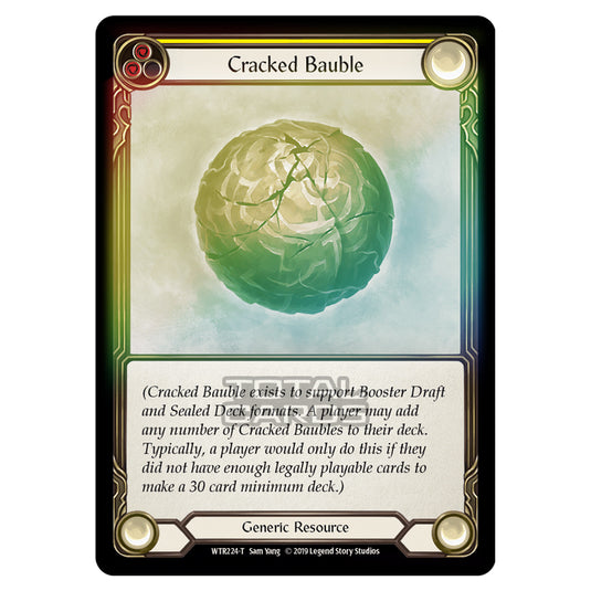 Flesh & Blood - Welcome to Rathe - Cracked Bauble (Token) - WTR224 (Rainbow Foil)