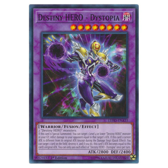 Yu-Gi-Oh! - Legendary Hero Decks - Destiny HERO - Dystopia (Common) LEHD-ENA33