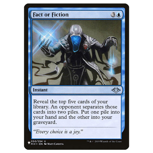 Magic The Gathering - The List - Fact or Fiction - 383/383