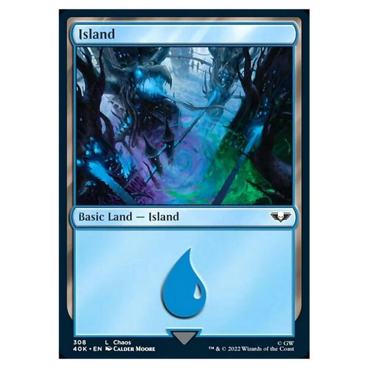 Magic The Gathering - Universes Beyond - Warhammer 40k - Island - 308/168
