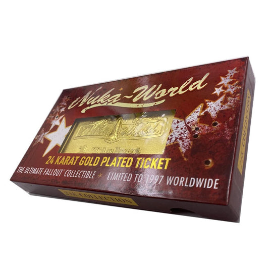 Fallout - Limited Edition Nuka World - 24K Gold Plated Ticket