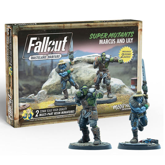 Fallout - Wasteland Warfare - Super Mutants - Marcus and Lily
