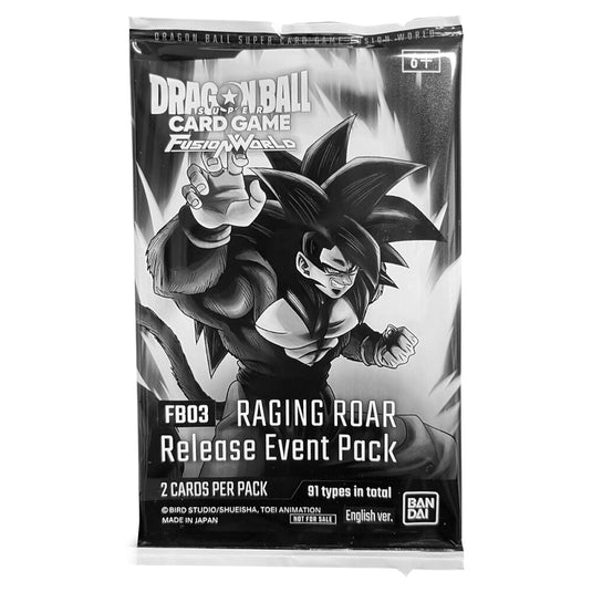 Dragon Ball Super Card Game - Fusion World - FB03 Raging Roar - Release Event Pack