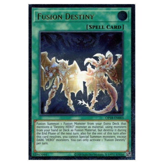 Yu-Gi-Oh! - OTS Tournament Pack 18 - Fusion Destiny (Ultimate Rare) OP18-EN003